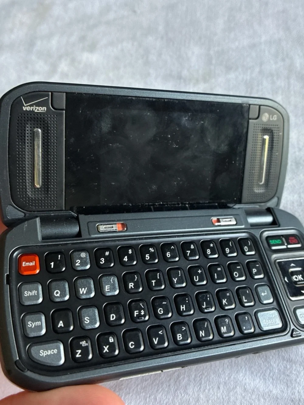 Untested LG Silver and Black Candybar Feature Phone Untested